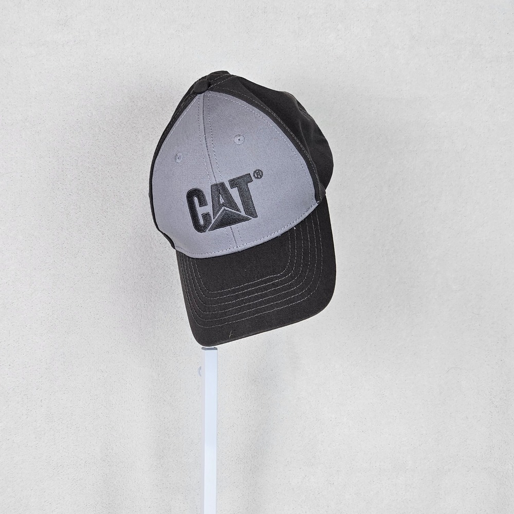 Caterpillar CAT Mens Grey Two Tone Snapback Baseball Cap Hat 1120281 US FIG